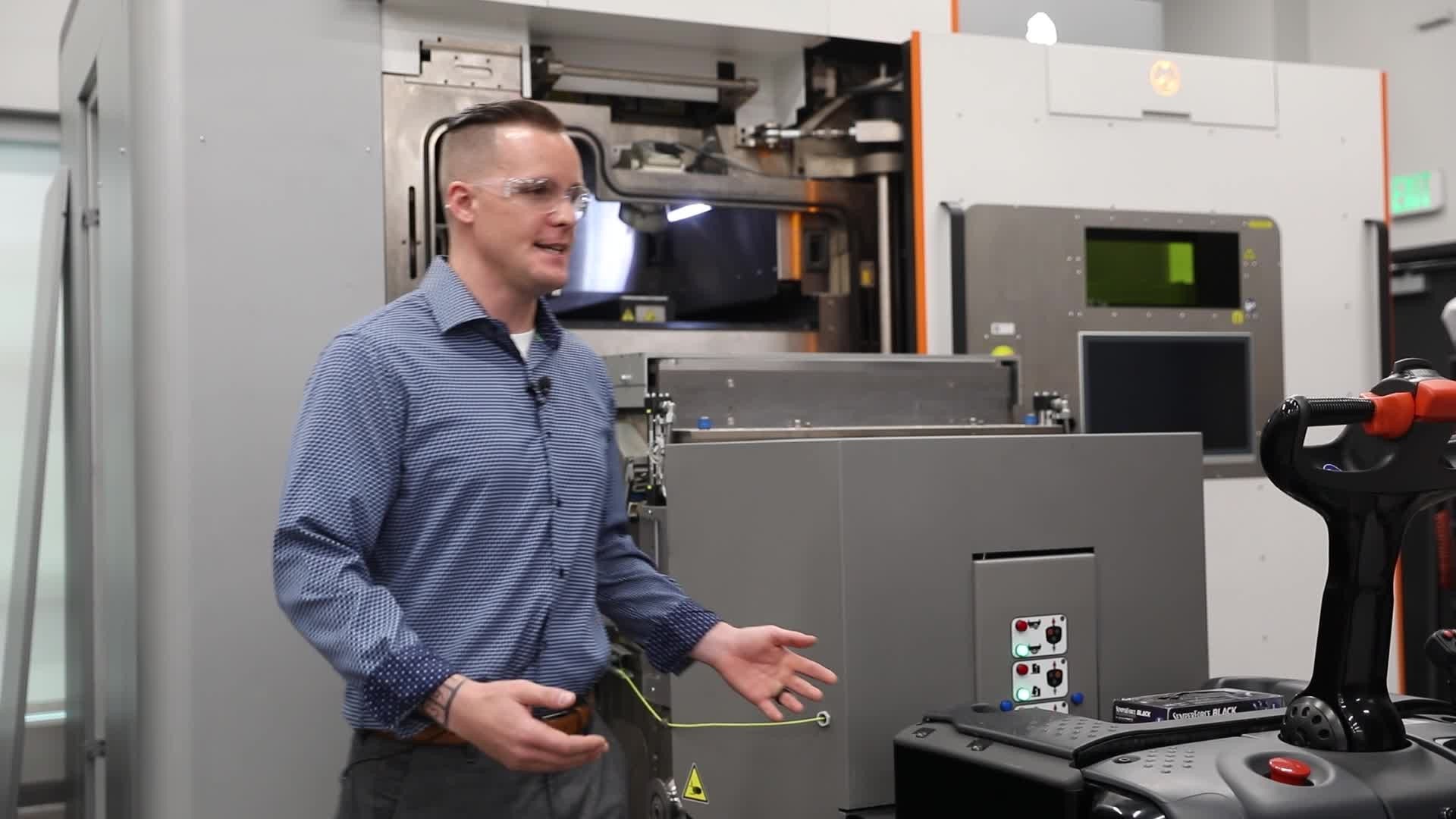 DMP Factory 500: Unloading Print Module