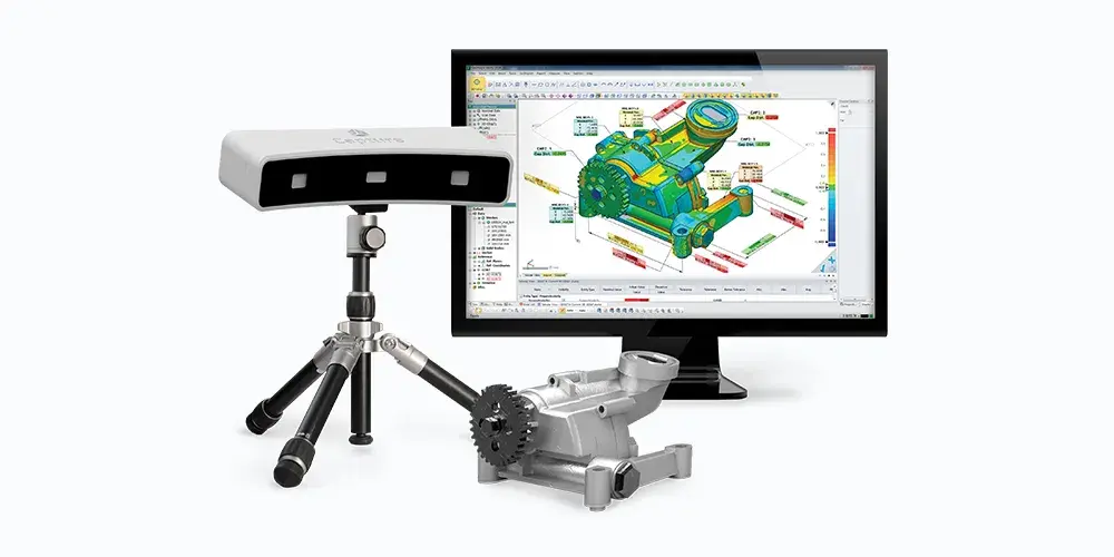 Digitalização de desktop com o Geomagic Capture para inspeção
