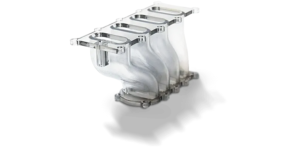 Protótipo de escapamento impresso em 3D VisiJet SL HiTemp SLA