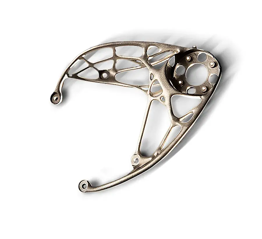 Suporte completo impresso em materiais LaserForm Ti GR5