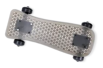 Protótipo funcional de skateboard impresso em 3D na impressora 3D de multimateriais MJP 5600
