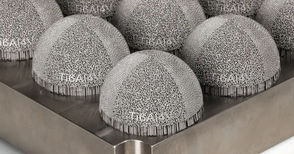 3D Systems healthcare dmp titanium hip cup build plate