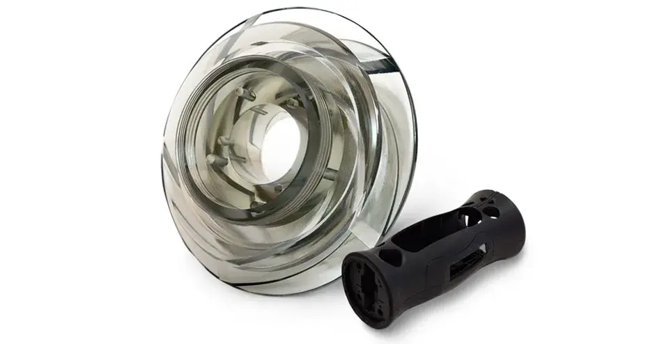 Uma peça de SLA da 3D Systems