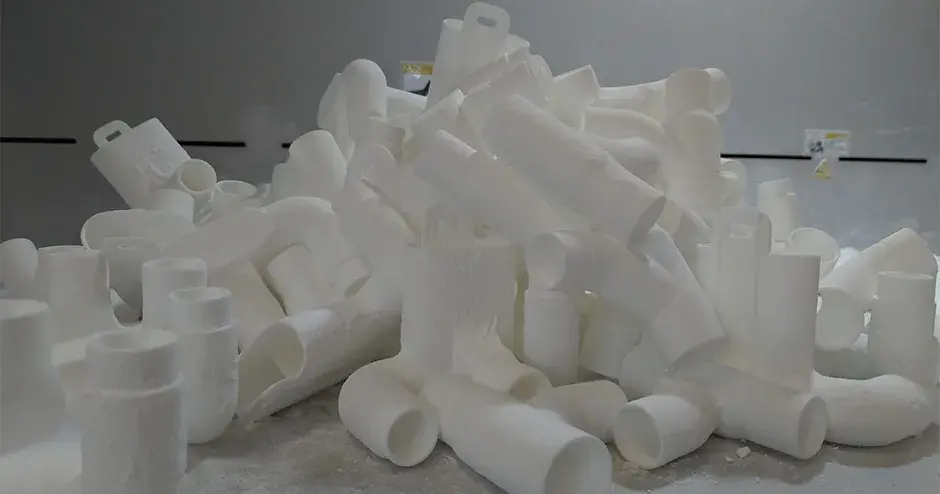 Peças produzidas com a máscara de mergulho da Decathlon