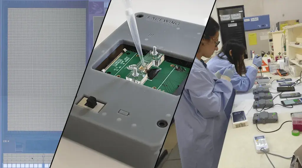 Dispositivo de diagnóstico rápido desenvolvido com o uso da tecnologia Figure 4 no Imperial College London