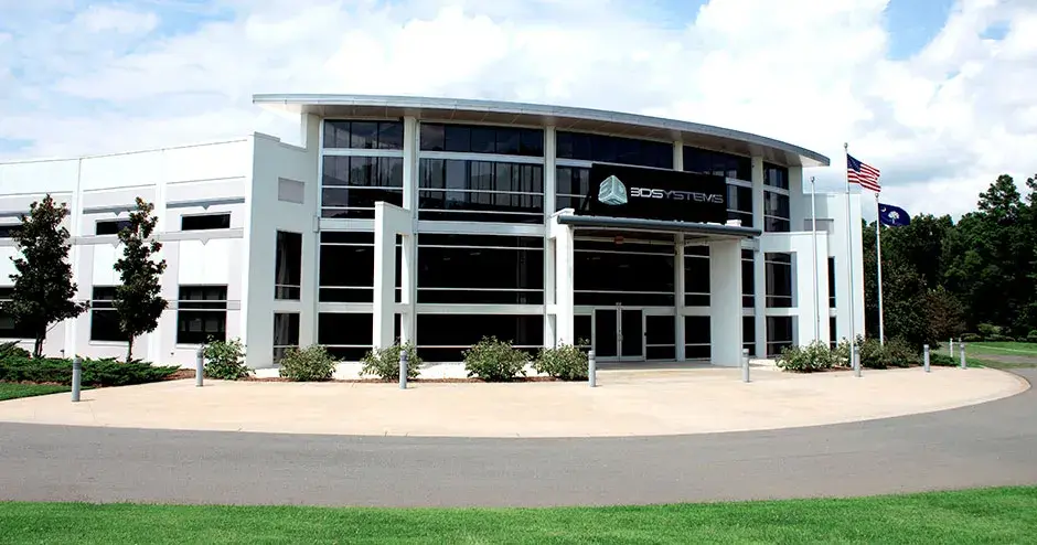 Uma foto externa da matriz da 3D Systems