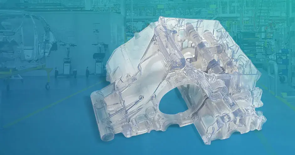 imagem de impressão clara sla automotiva