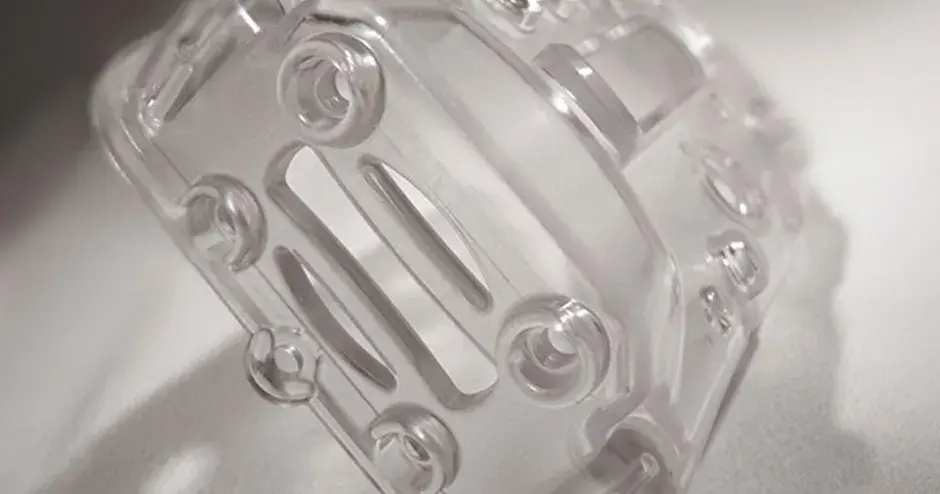 Um protótipo rápido claro com impressão 3D