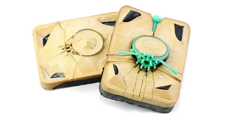 Peças de fabricação de molde impressas em 3D para joias