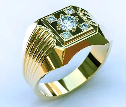 miniatura de design ocidental de joias