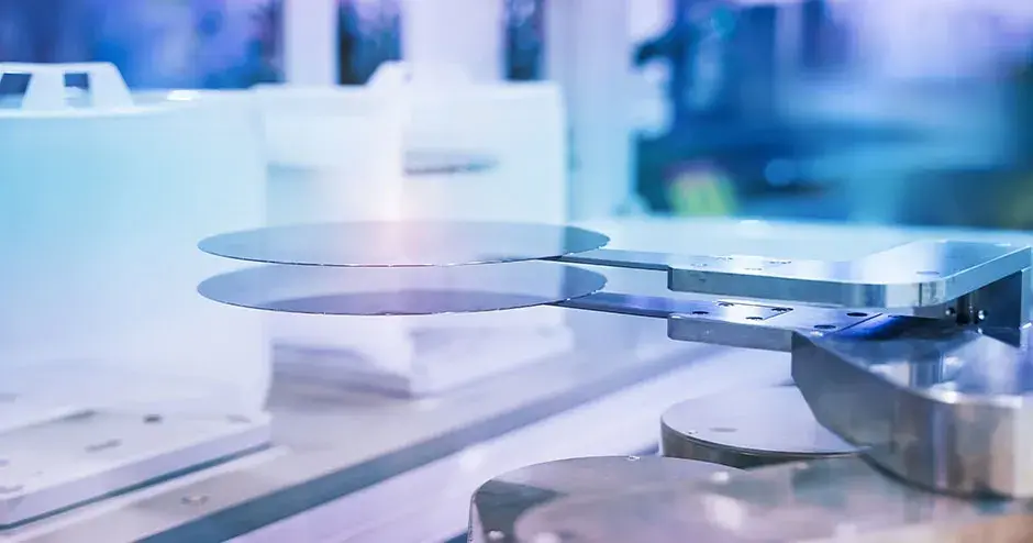 mesas de wafer sobre uma plataforma