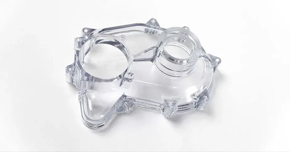 peça transparente impressa em 3d em accura phoenix sla da 3d systems