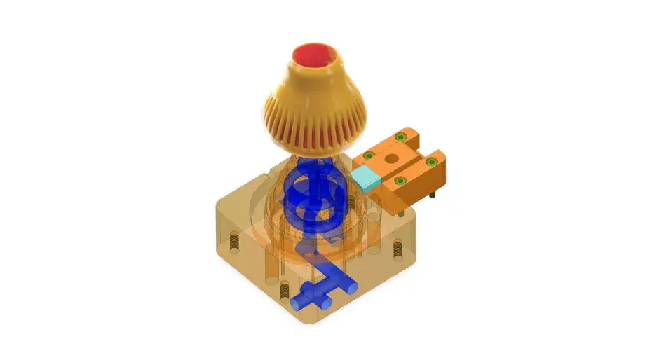 Exemplo de canais de resfriamento conformal com a Bastech