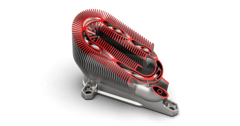 Trocador de calor lamelar em DMP Laserform 316L da 3D Systems