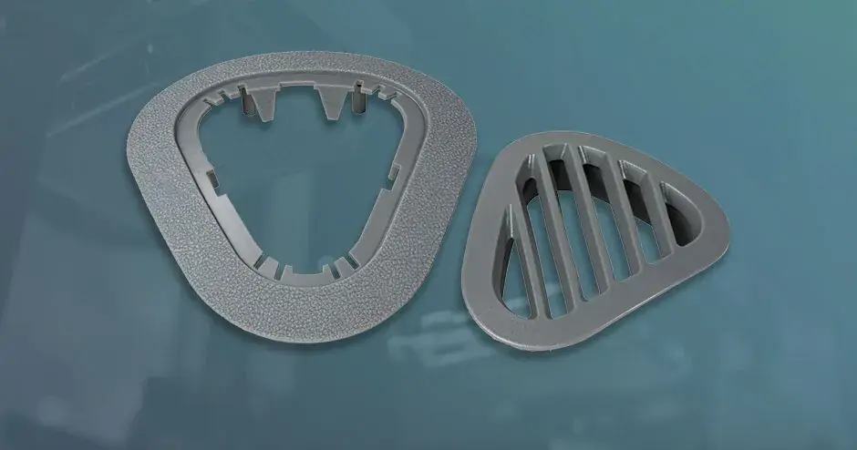 ventilação desmontada em figure 4 rigid gray