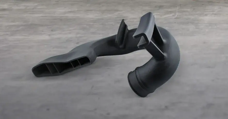 unidade de resfriamento de freio sls impressa em 3d em duraform ex black