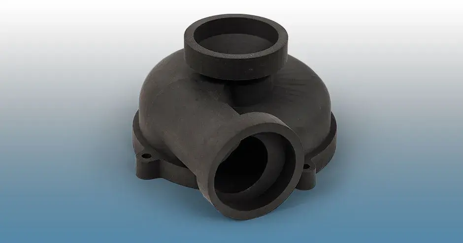 peça impressa em 3d em duraform prox ex black