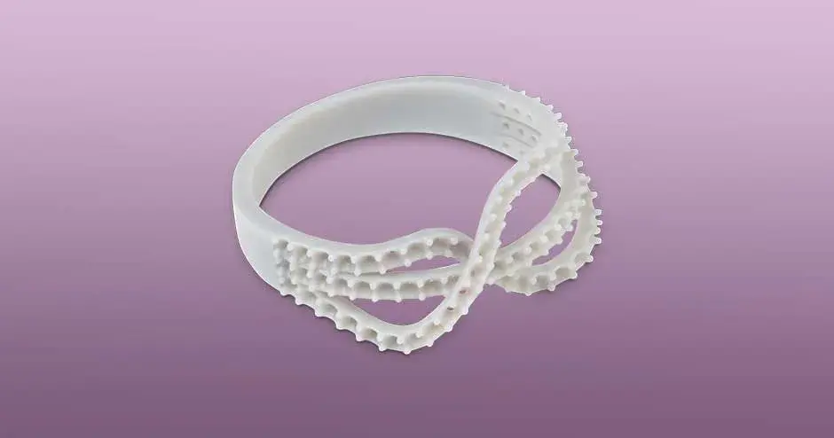 mestre de joias da figure 4 cinza anel impresso em 3d