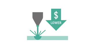 Menores custos de produção mensuráveis com a impressão diretamente em metal