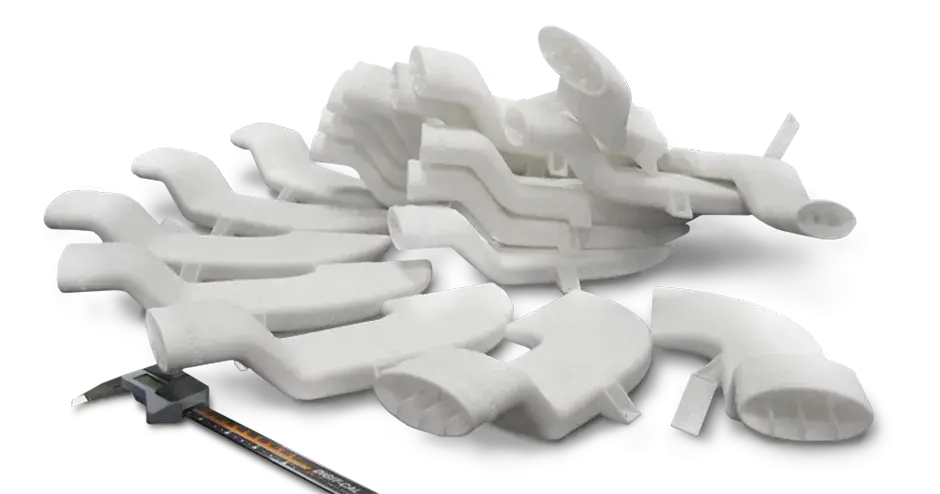 Dutos impressos em 3D fabricados com DuraForm PA SLS