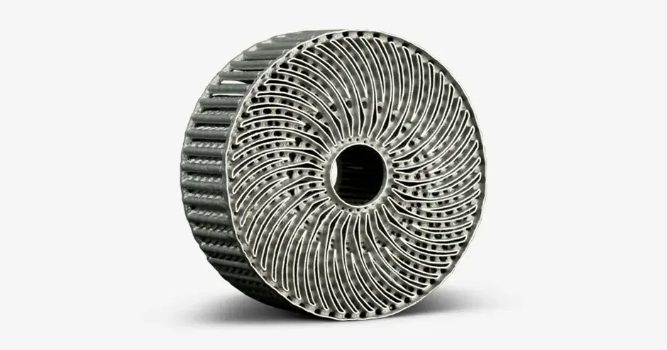 Trocador de calor produzido com Laserform AlSi10Mg-A