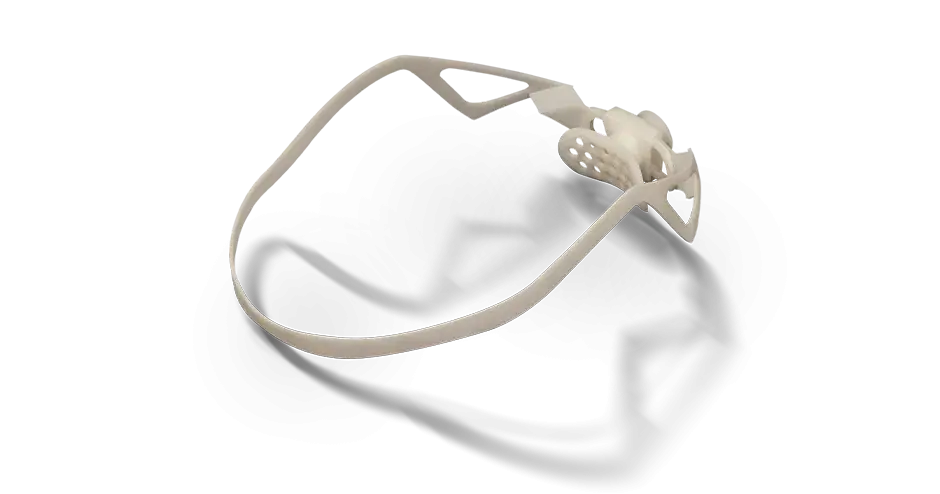 Tensor de capacete impresso em 3D