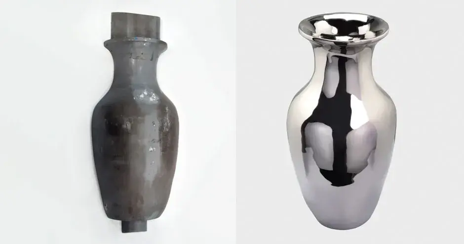 Reprodução de vaso histórico feito de fundição em areia usando tecnologias de impressão 3D