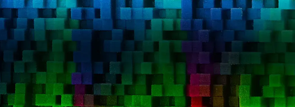 A colorful test print produced on a 3D Systems CJP 3D Printer