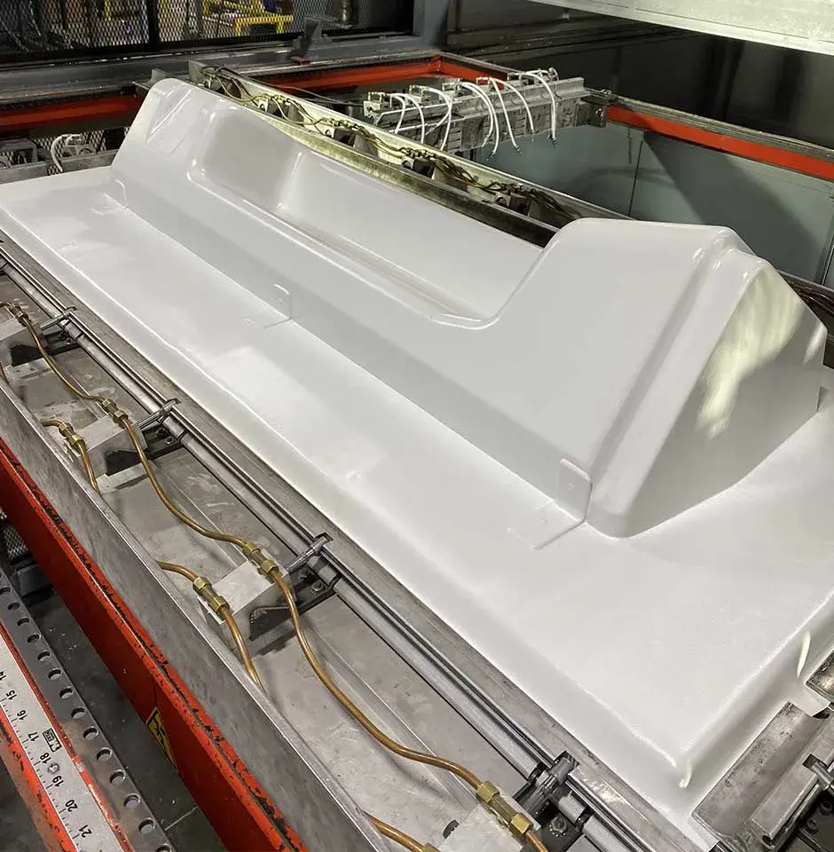 3d systems titan cliente duo form peça termoformada em detalhes