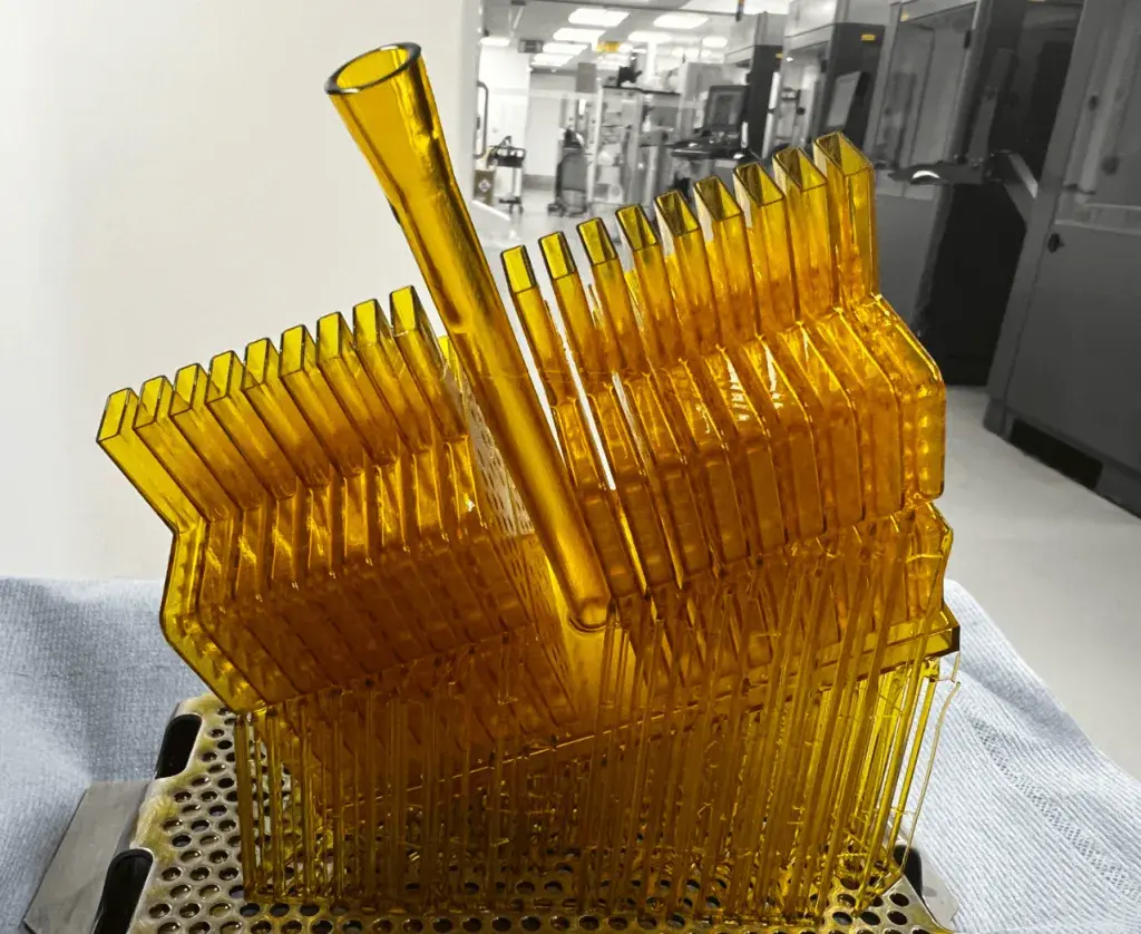 Exemplo de gaxeta universal usada em teste de túnel de vento, projetada para impressão em um lote de 36 na Figure 4 Standalone.