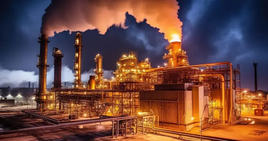 Imagem da indústria de captura de carbono