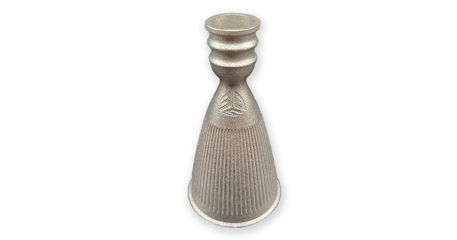 Peça 3D impressão em C-103 (A) certificado