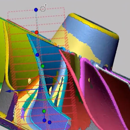 Software de digitalização Geomagic Design X para CAD