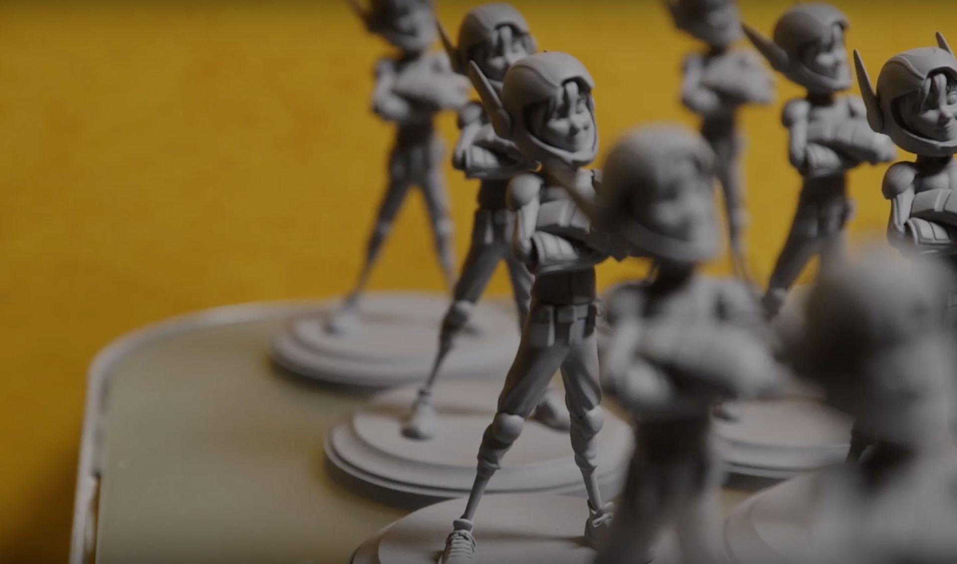 Digitalização 3D de estatuetas de entretenimento para FX e manufatura