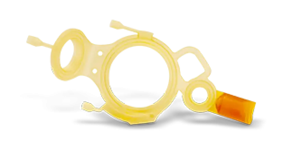 Uma peça médica impressa com o Figure 4 EGGSHELL-AMB 10