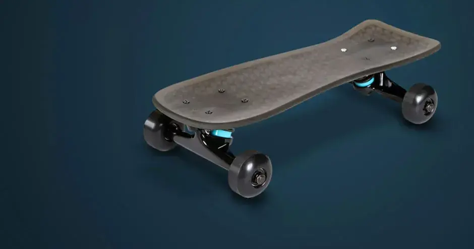 Skate impresso em 3D fabricado com a tecnologia MJP