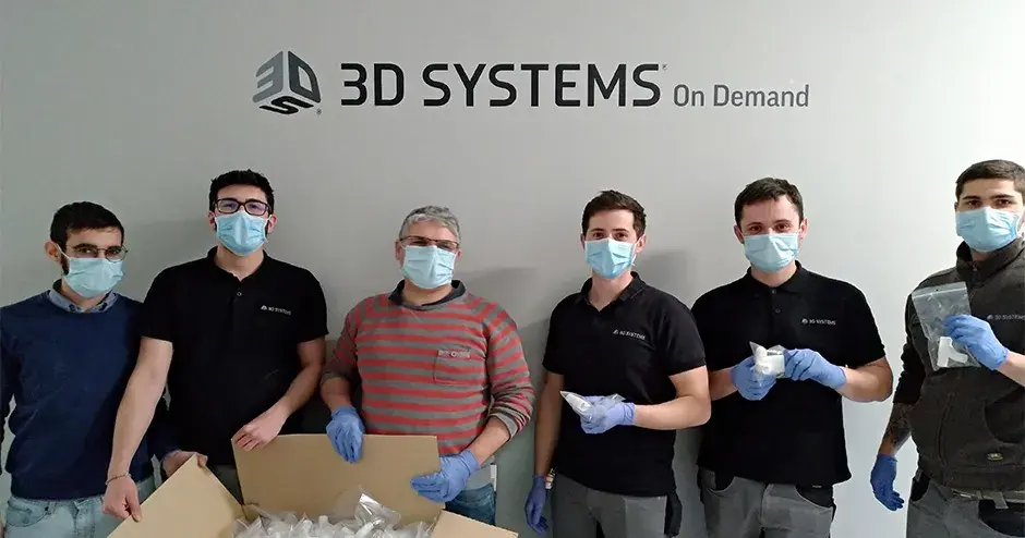 Equipe de operações da 3D Systems da Itália