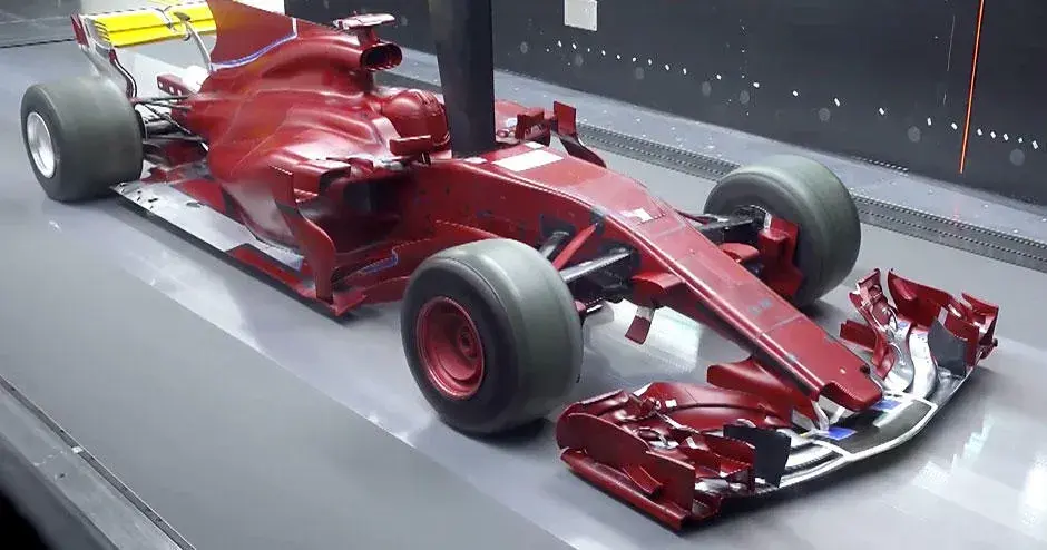 Testes de túnel eólico para automobilismo