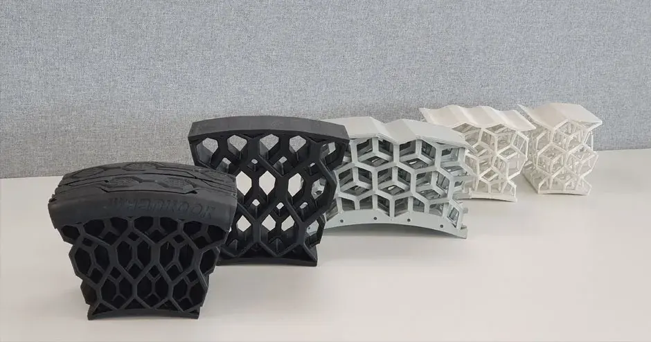 Peças de pneu da Hankook impressas em 3D